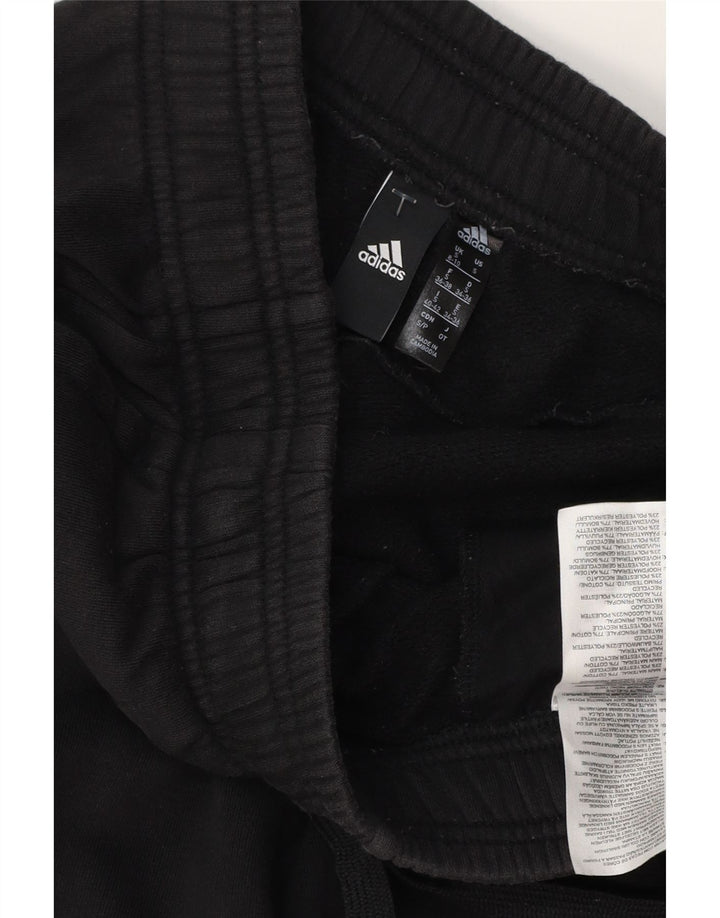 Damskie spodnie dresowe ADIDAS Joggers UK 8/10 Małe, czarne, bawełniane