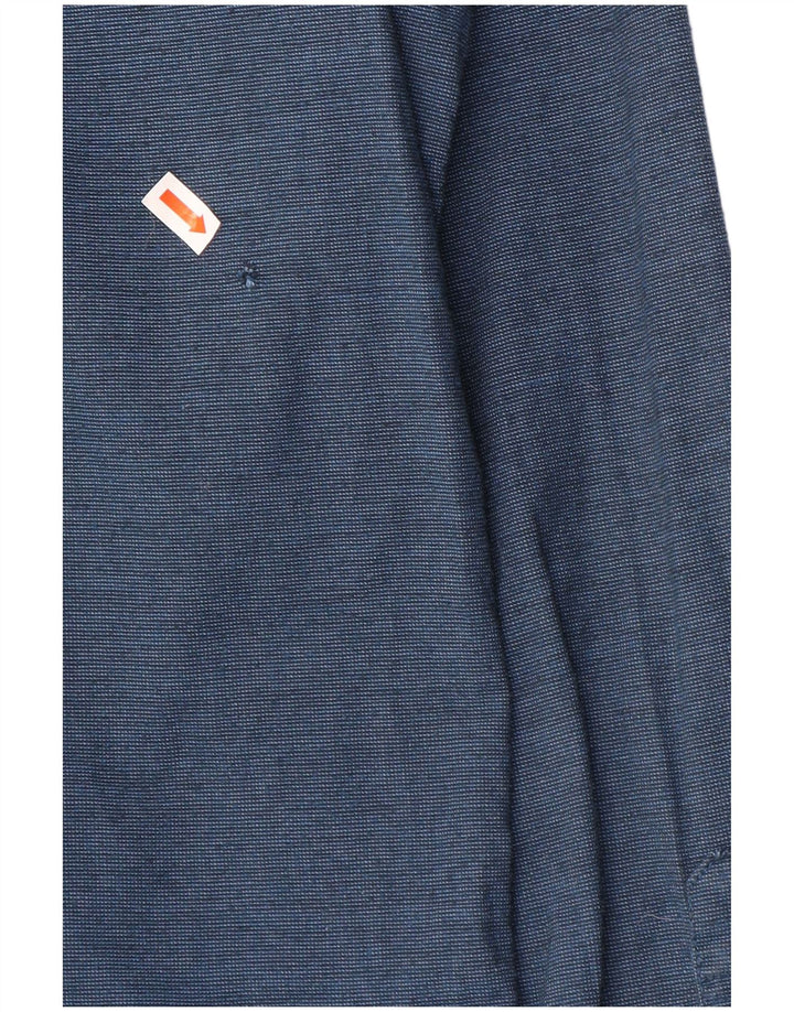 Koszula męska Hollister Slim Fit, średnia, granatowa, bawełniana