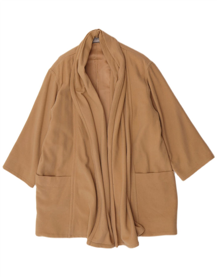 Luisa Spagnoli Damski otwarty płaszcz oversize UK 10 Small Beige