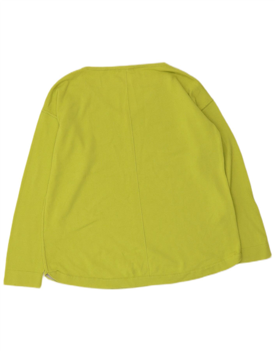 WHITE STUFF Damski sweter z dekoltem w kształcie litery V, UK 14, duży, zielony, bawełniany