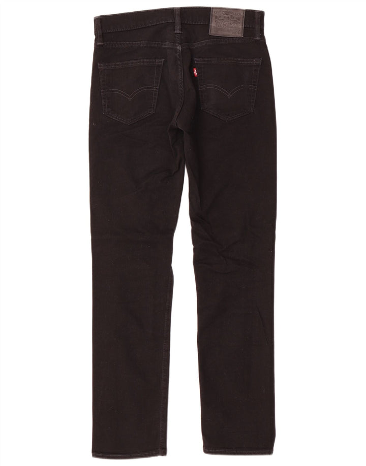 Męskie jeansy slim fit Levi's W30 L32 Czarna bawełna