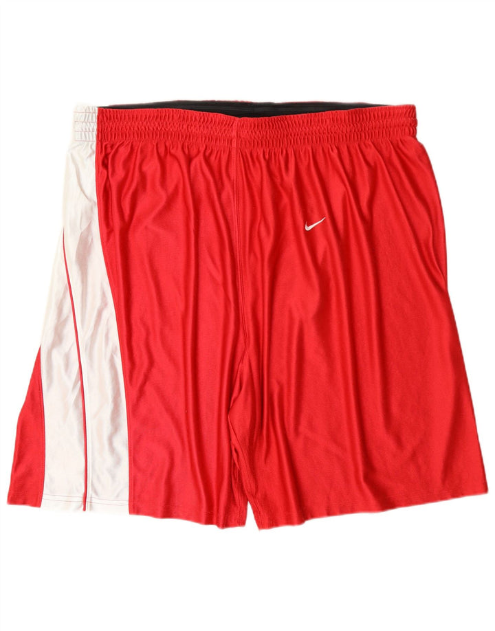 Męskie spodenki sportowe Nike 3XL, czerwony, kolorowy poliester