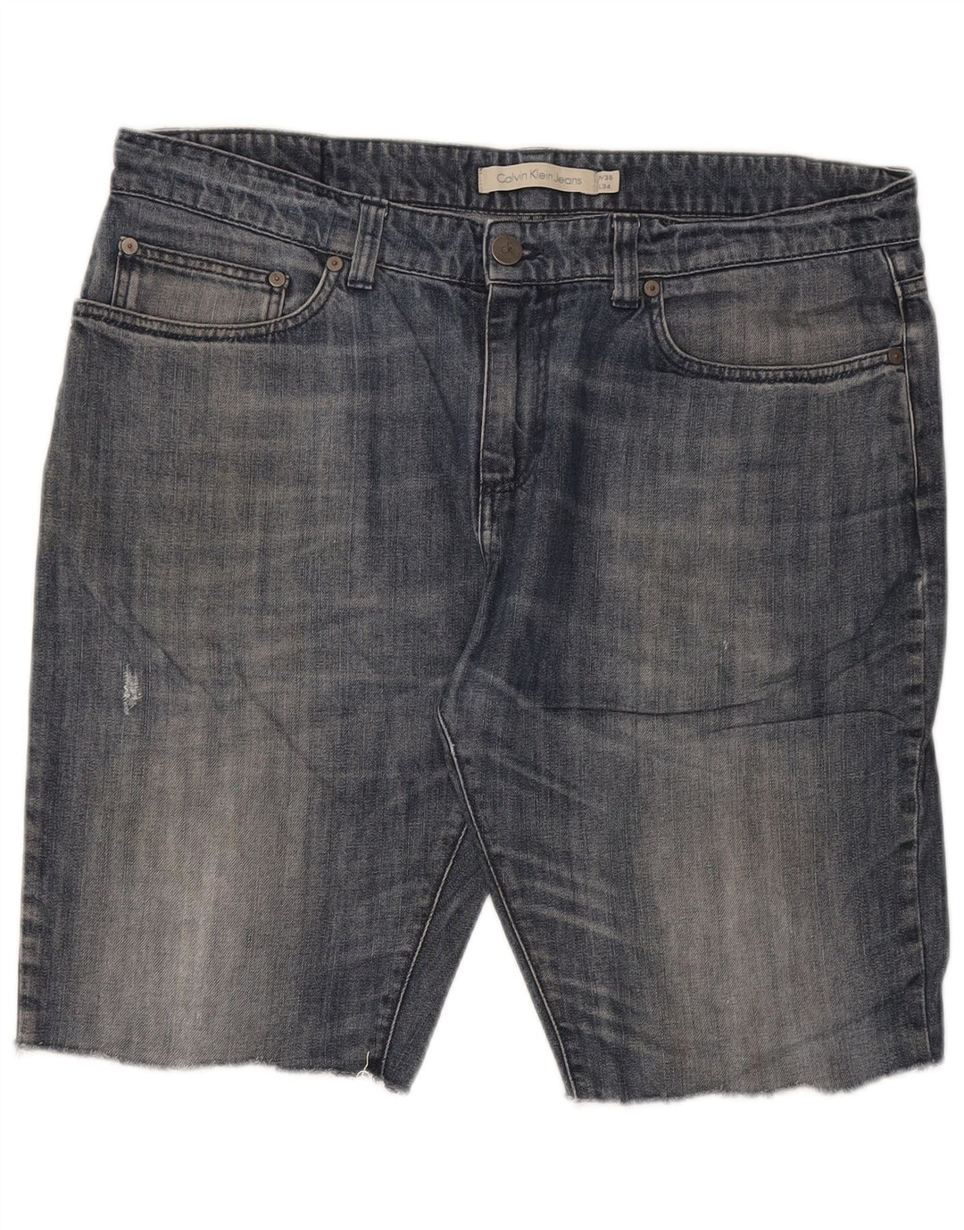 Męskie spodenki jeansowe Calvin Klein W36, duże, niebieskie, bawełniane