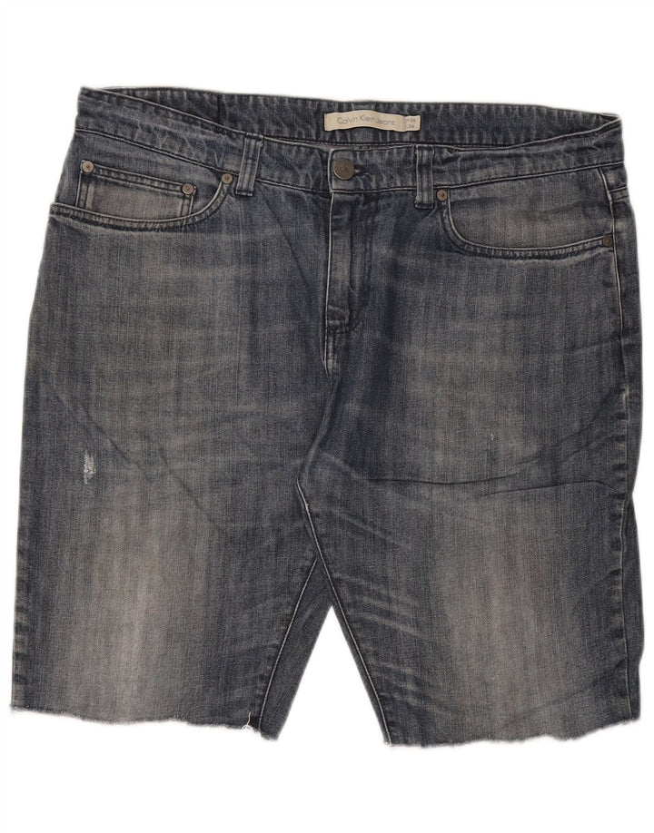 Męskie spodenki jeansowe Calvin Klein W36, duże, niebieskie, bawełniane