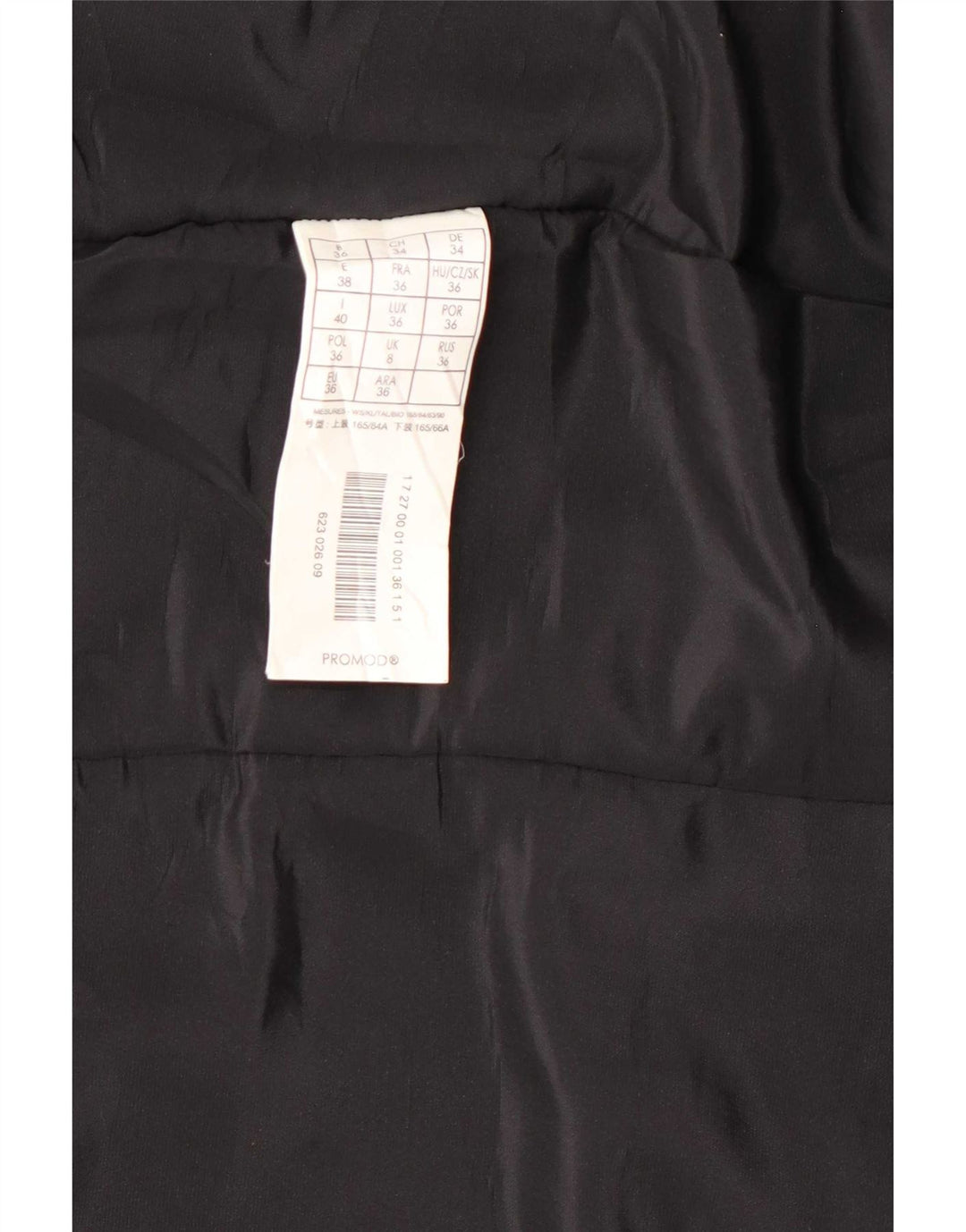 Promod Damska skórzana kurtka motocyklowa UK 8 mała czarna