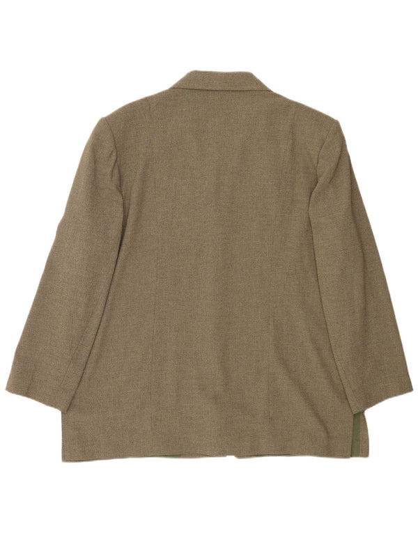 Damska marynarka Endora zapinana na 3 guziki UK 20 2XL Khaki Poliester