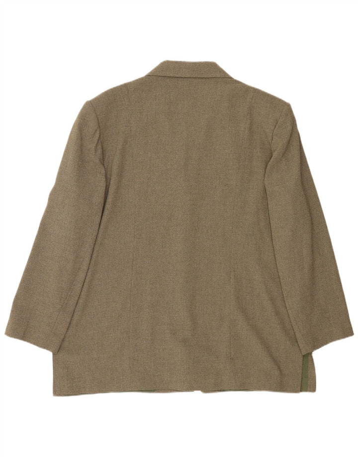 Damska marynarka Endora zapinana na 3 guziki UK 20 2XL Khaki Poliester