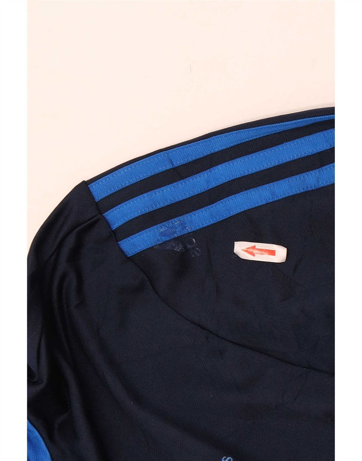 Męska kurtka dresowa Adidas UK 38/40 Średni granatowy poliester