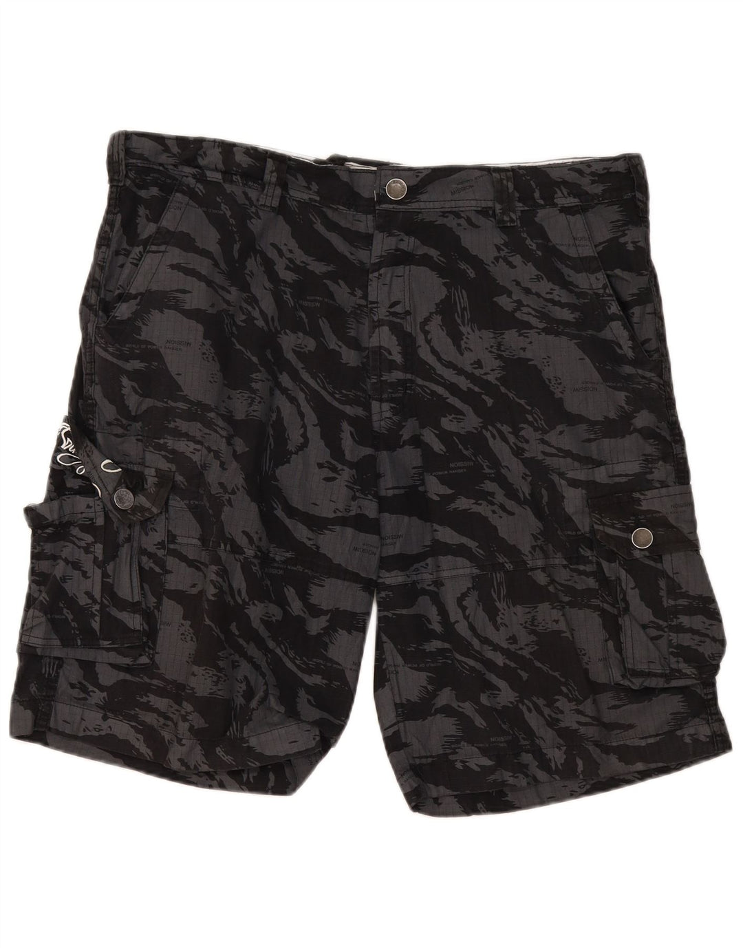 Męskie spodenki cargo Billabong W40 XL w szarym kamuflażu