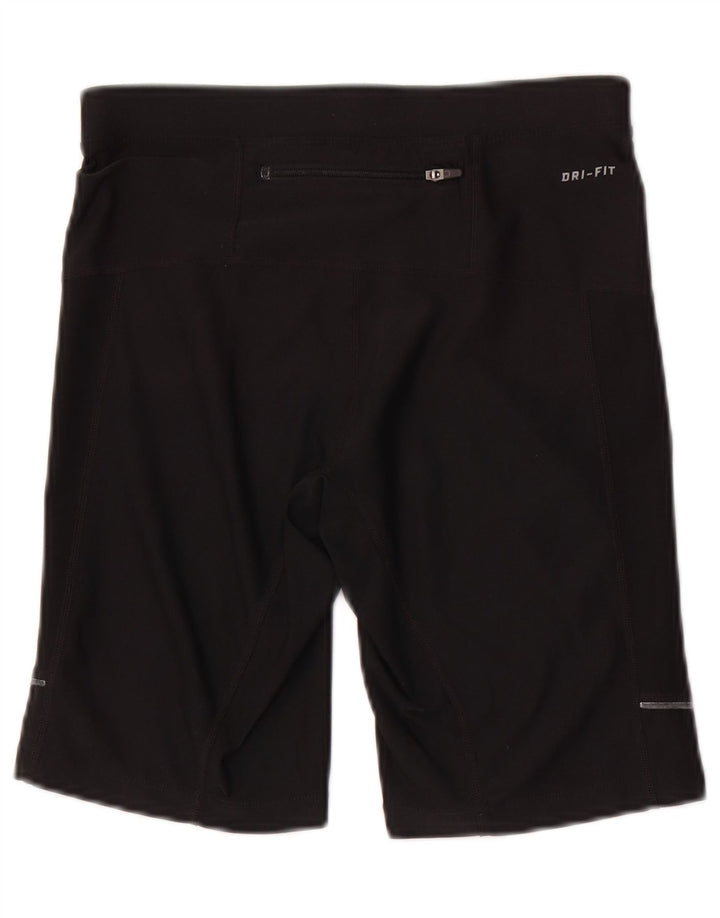 Damskie spodenki sportowe Nike Dri Fit UK 8, małe, czarne, poliestrowe