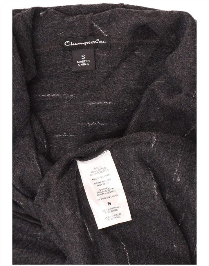 Damski sweter oversize z kapturem Champion UK 10 Small, szara, nakrapiana bawełna