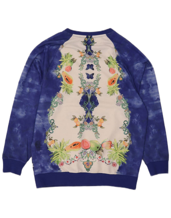 Damska bluza Adidas Graphic Oversize Jumper UK 10 Small Blue