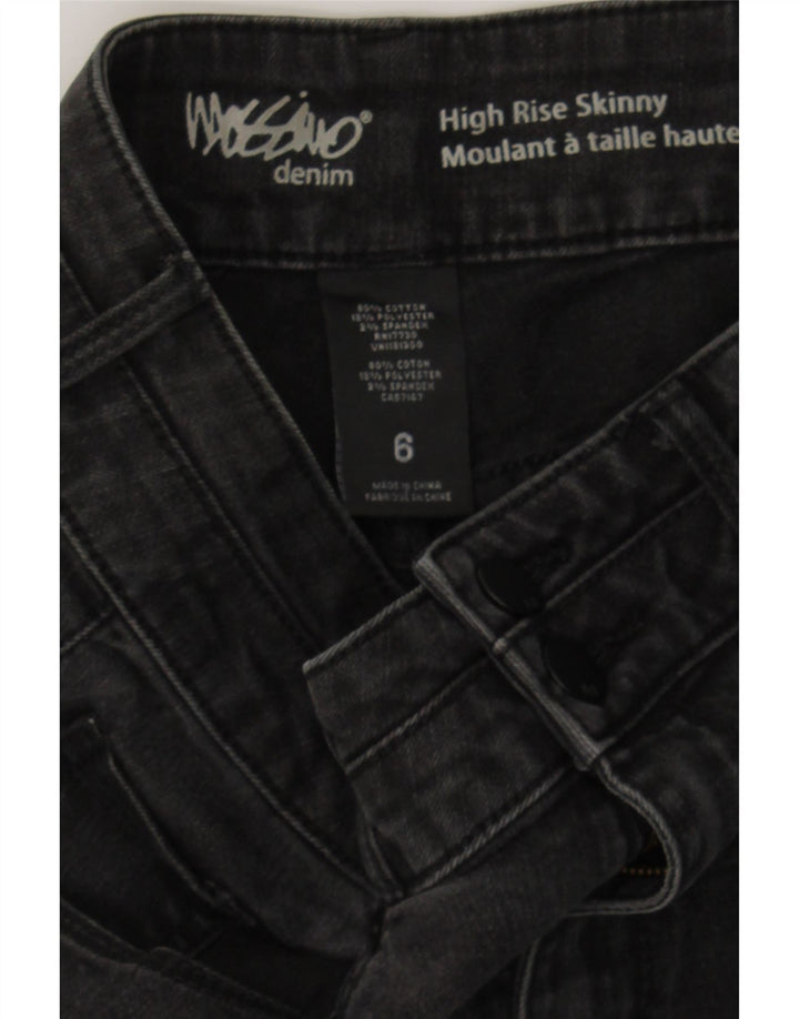 MOSSIMO Womens High Rise Skinny Jeans US 6 Medium W30 L30 Black Plaid Vintage Mossimo and Second-Hand Mossimo from Messina Hembry 
