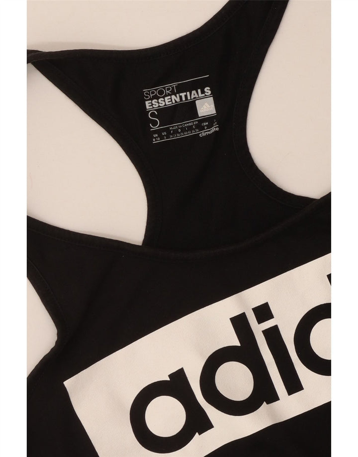 Damska kamizelka ADIDAS Climalite Graphic UK 8/10, mała czarna