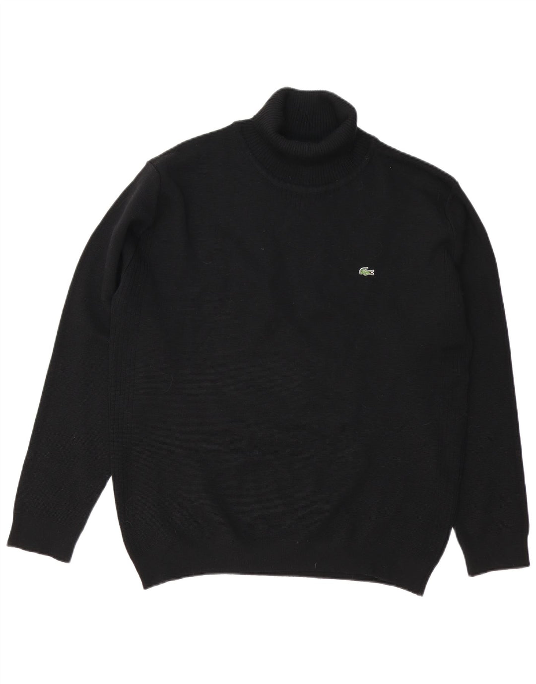 Lacoste Męski sweter z golfem, rozmiar 8 3XL, czarna wełna