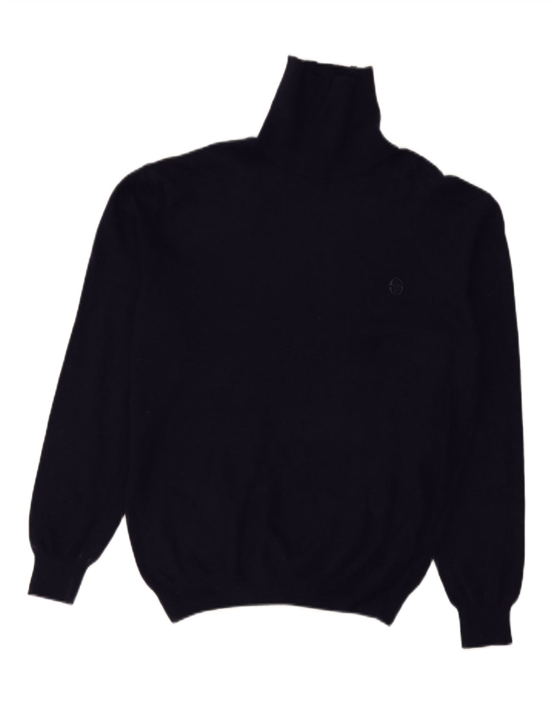 SERGIO TACCHINI Męski sweter z golfem, duży, granatowy, wełniany