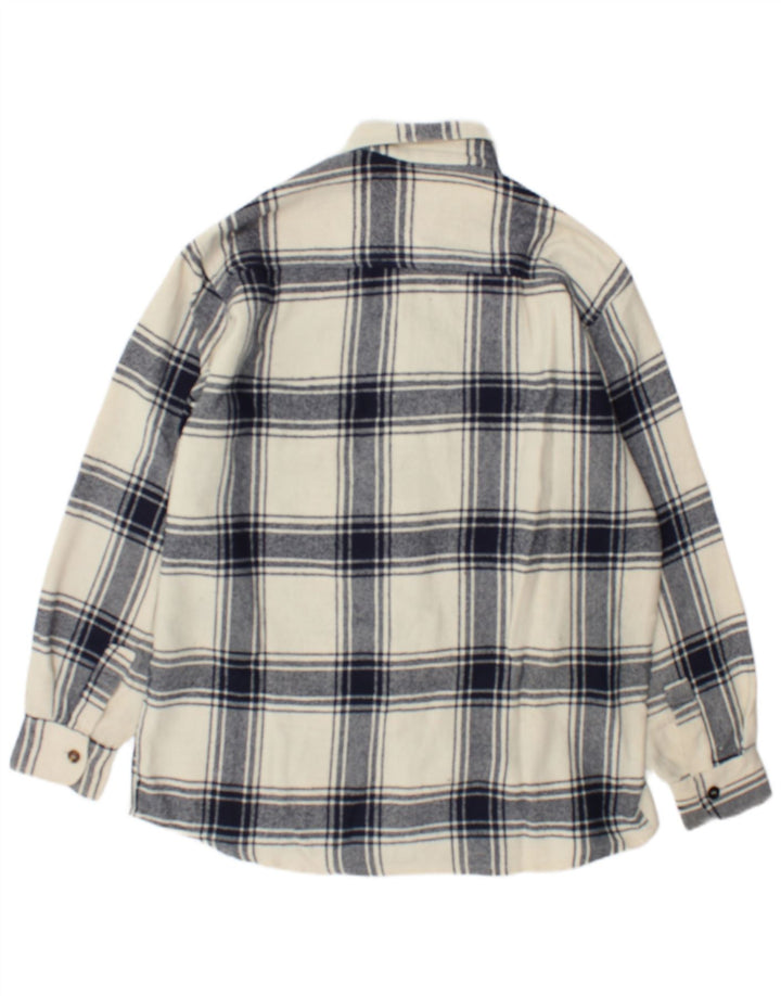 Męska koszula flanelowa Junior.D XL w białą kratę