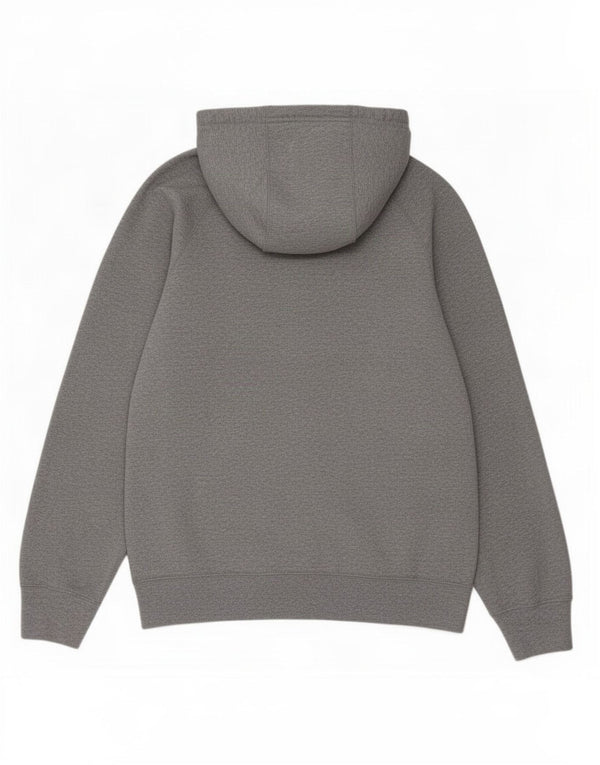 Nike Mens Graphic Hoodie Jumper Small Grey Flecked Cotton