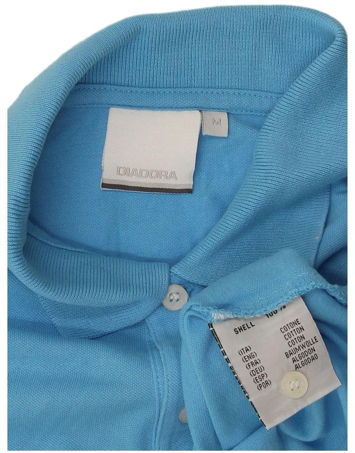 Męska koszulka polo Diadora, niebieska, bawełniana