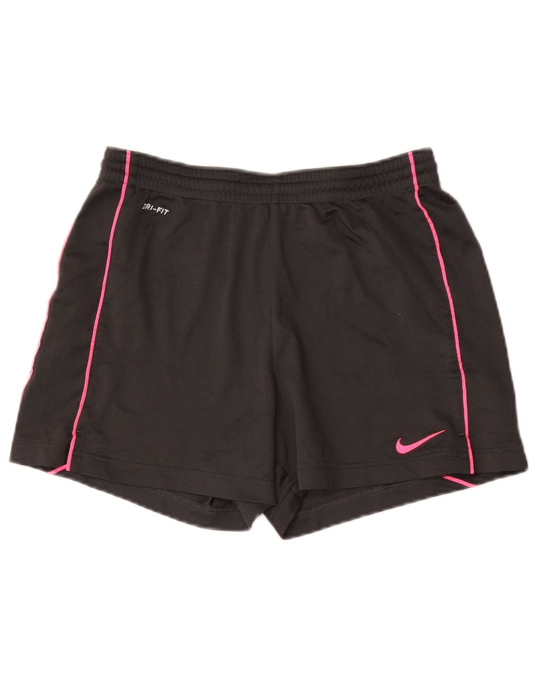 Damskie spodenki sportowe Nike Dri Fit UK 10, małe, szare, poliestrowe