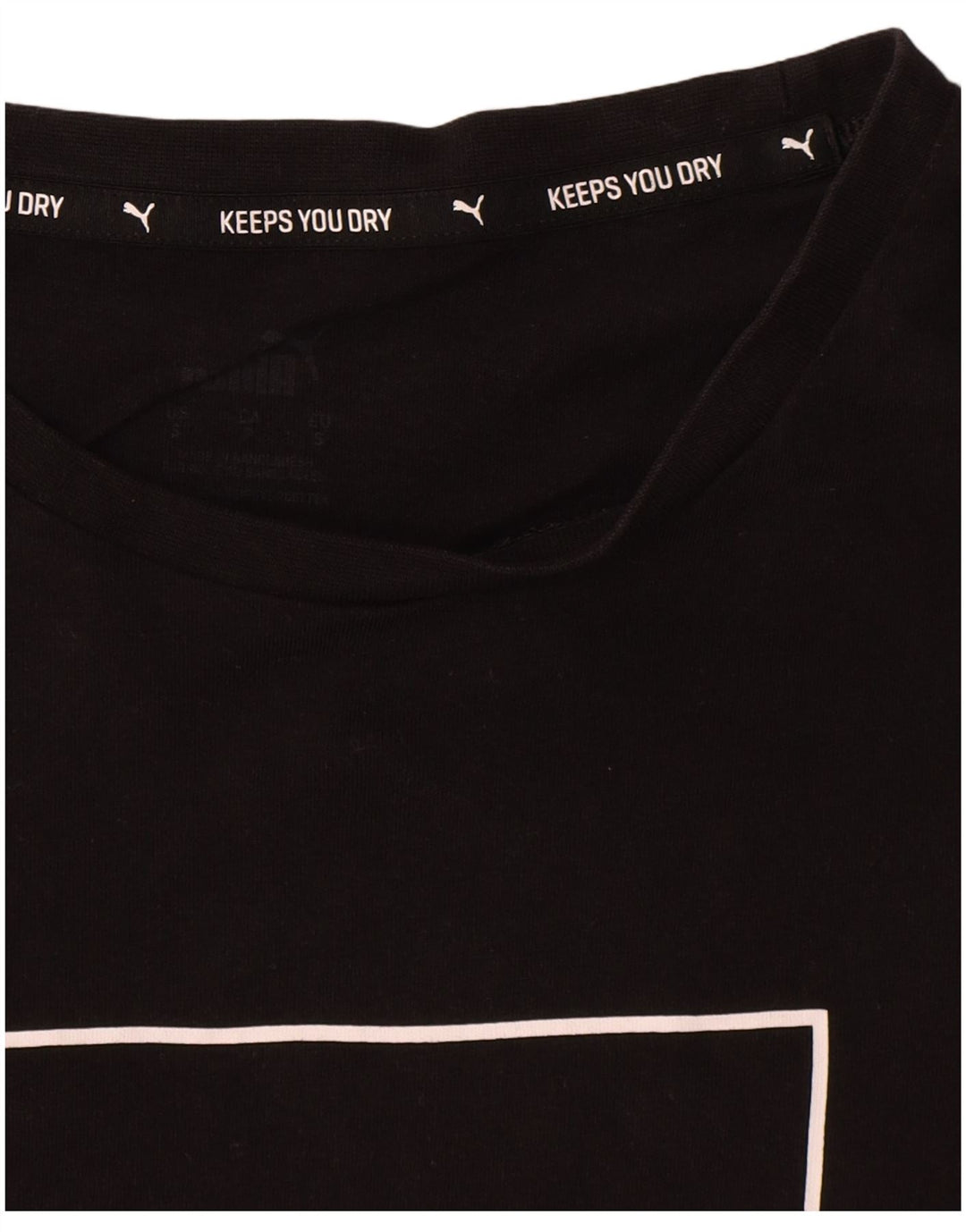 Męski T-shirt z grafiką Puma, mały, czarny, bawełniany