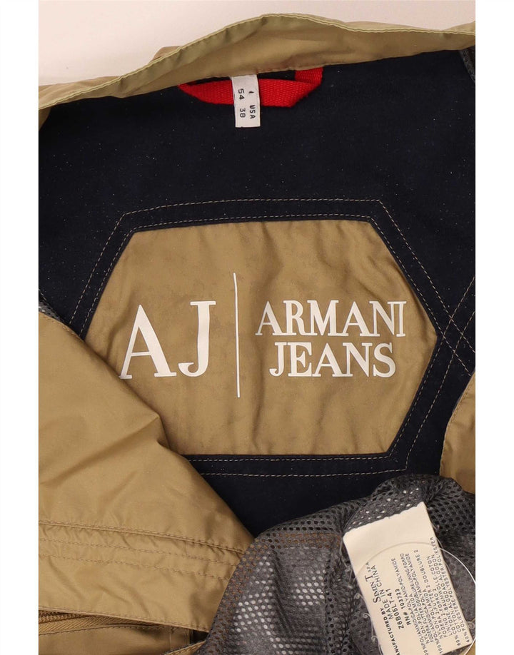 Męska kurtka użytkowa Armani Jeans IT 54 XL Beżowy poliamid