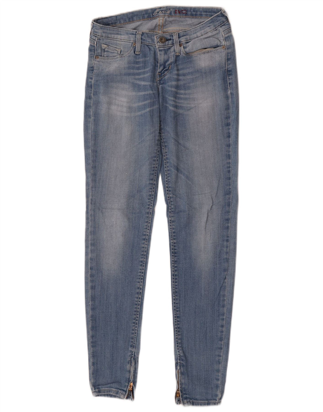 Damskie jeansy Levi's Skinny W24 L32 Niebieskie bawełniane