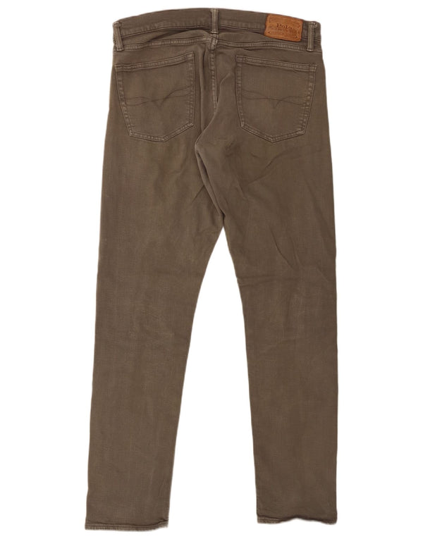 Męskie jeansy slim fit Polo Ralph Lauren W32 L32 Khaki Cotton