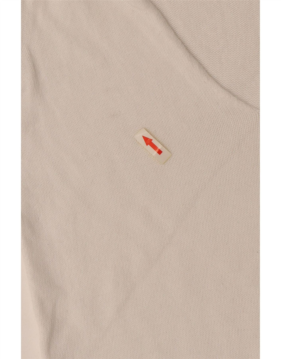 Sweter damski Lotto z dekoltem w kształcie litery V, UK 12, średni biały bawełniany