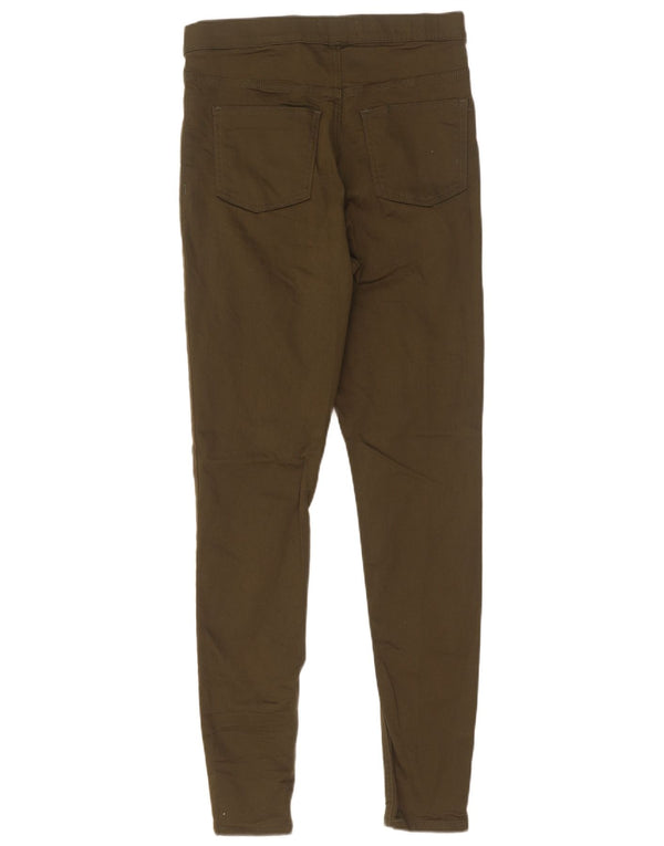 Marks & Spencer Damskie jeansy Jegging UK 10 Small W28 L30 Khaki Cotton