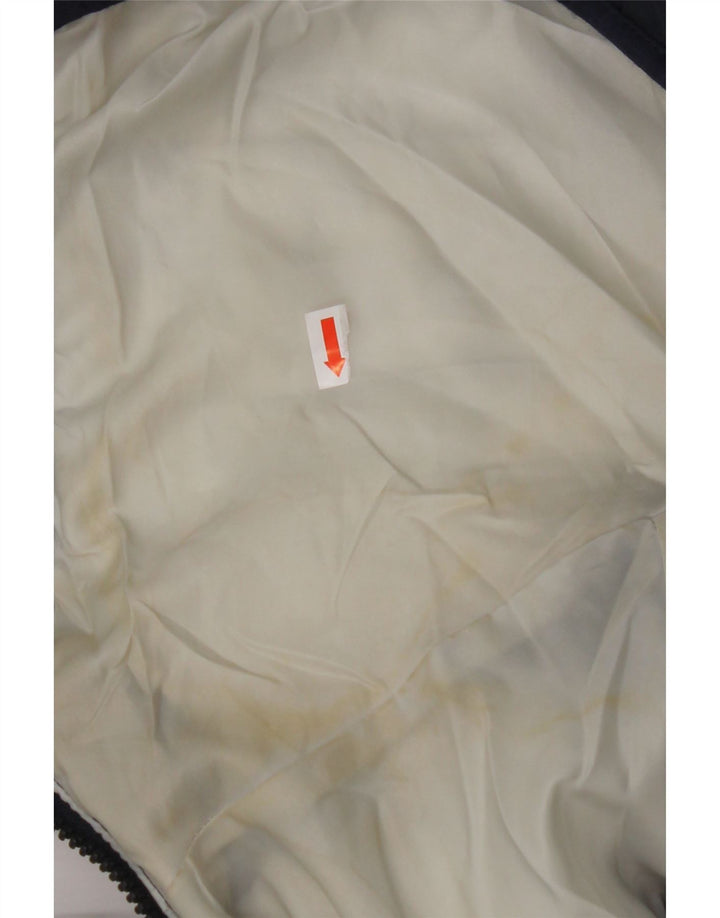 Męska ocieplana kurtka JACK & JONES z kapturem UK 40, duża, granatowa, poliestrowa