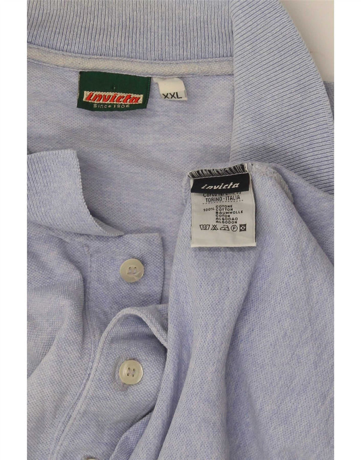 Męska koszulka polo Invicta 2XL, niebieska, bawełniana