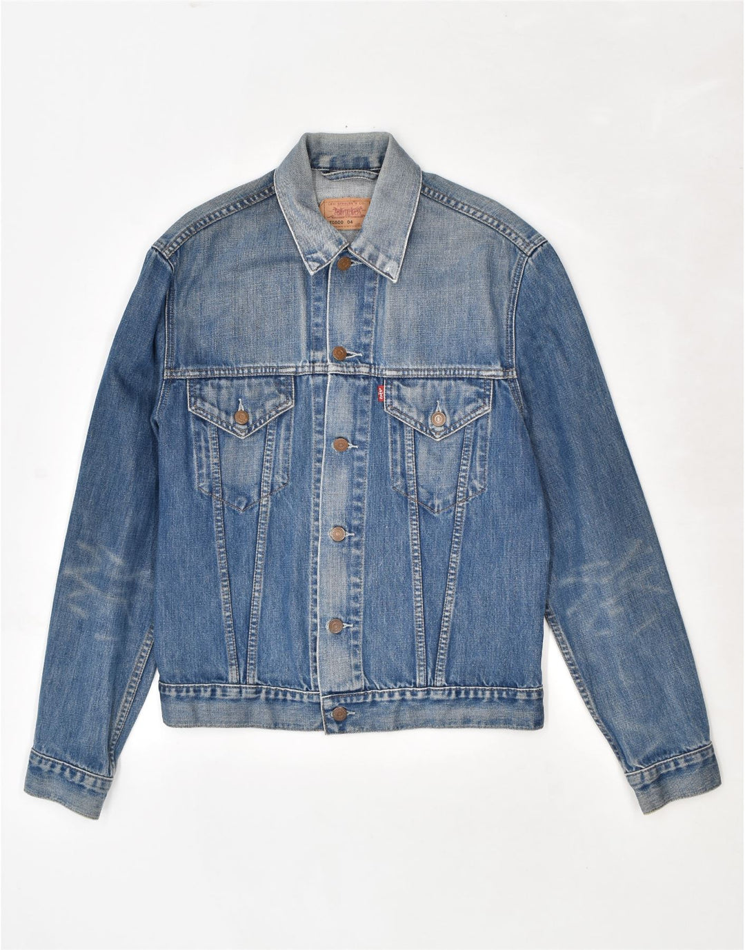 Damska kurtka dżinsowa LEVI'S UK 14, duża, niebieska, bawełniana