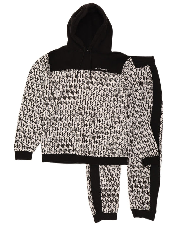 Męski dres o regularnym kroju z grafiką BLACK SQUAD, o regularnym kroju, w kolorze białym, w kolorze białym