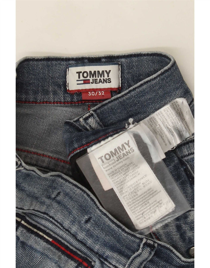 Męskie jeansy slim fit Tommy Hilfiger W30 L32 Niebieskie bawełniane