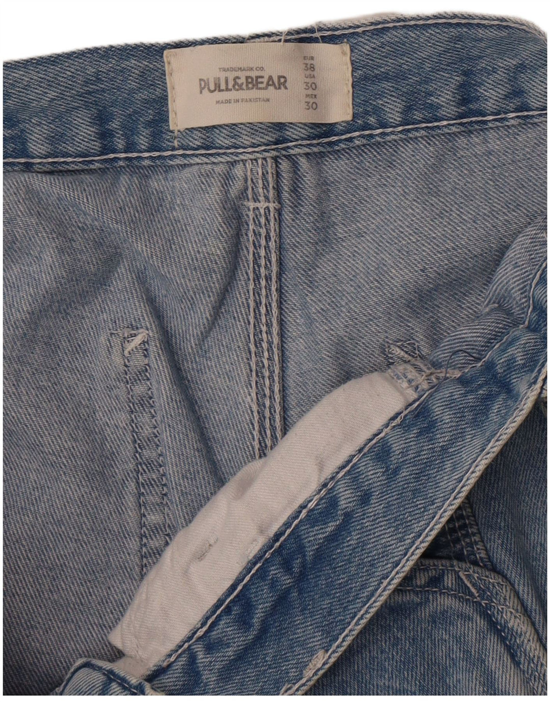 Damskie spodenki jeansowe Pull & Bear Cargo EU 38 Medium W30 Blue