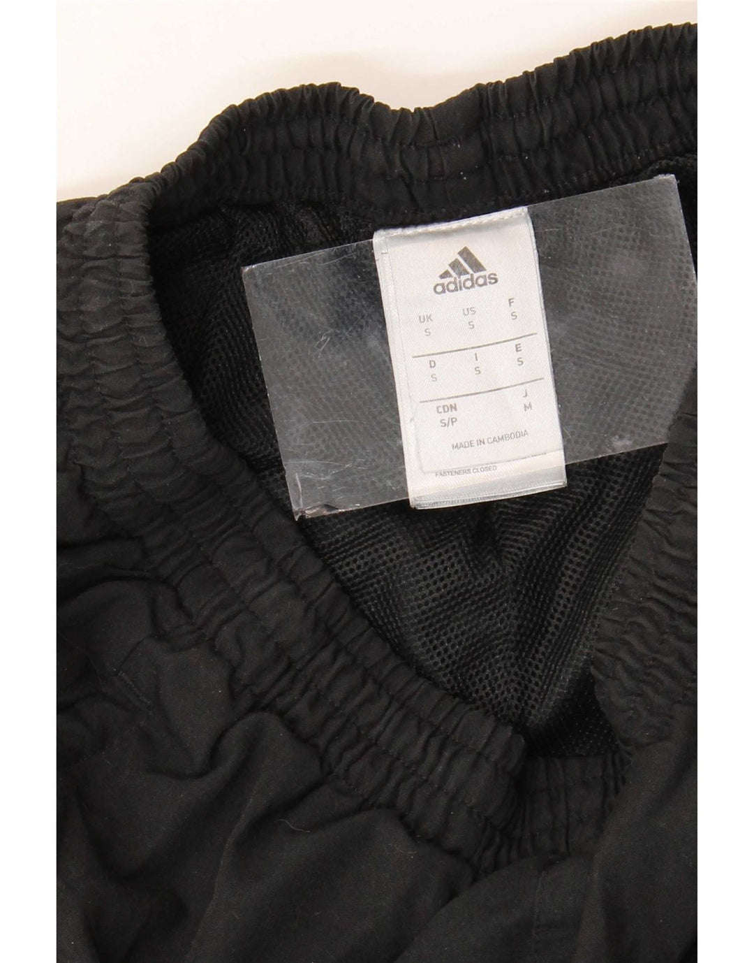Męskie spodnie dresowe Adidas, małe, czarne, poliestrowe