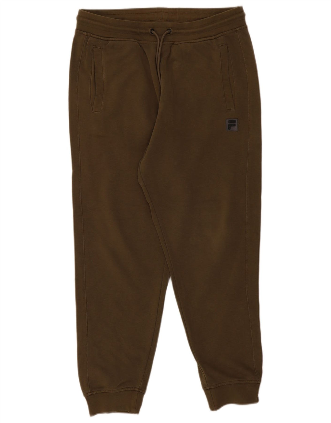 Męskie spodnie dresowe Fila Joggers, duże, bawełniane w kolorze khaki