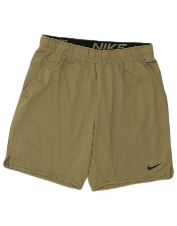 Męskie spodenki sportowe Nike Dri Fit, małe, zielone, z poliestru