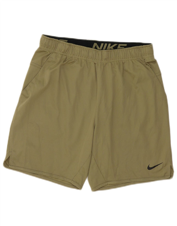 Męskie spodenki sportowe Nike Dri Fit, małe, zielone, z poliestru