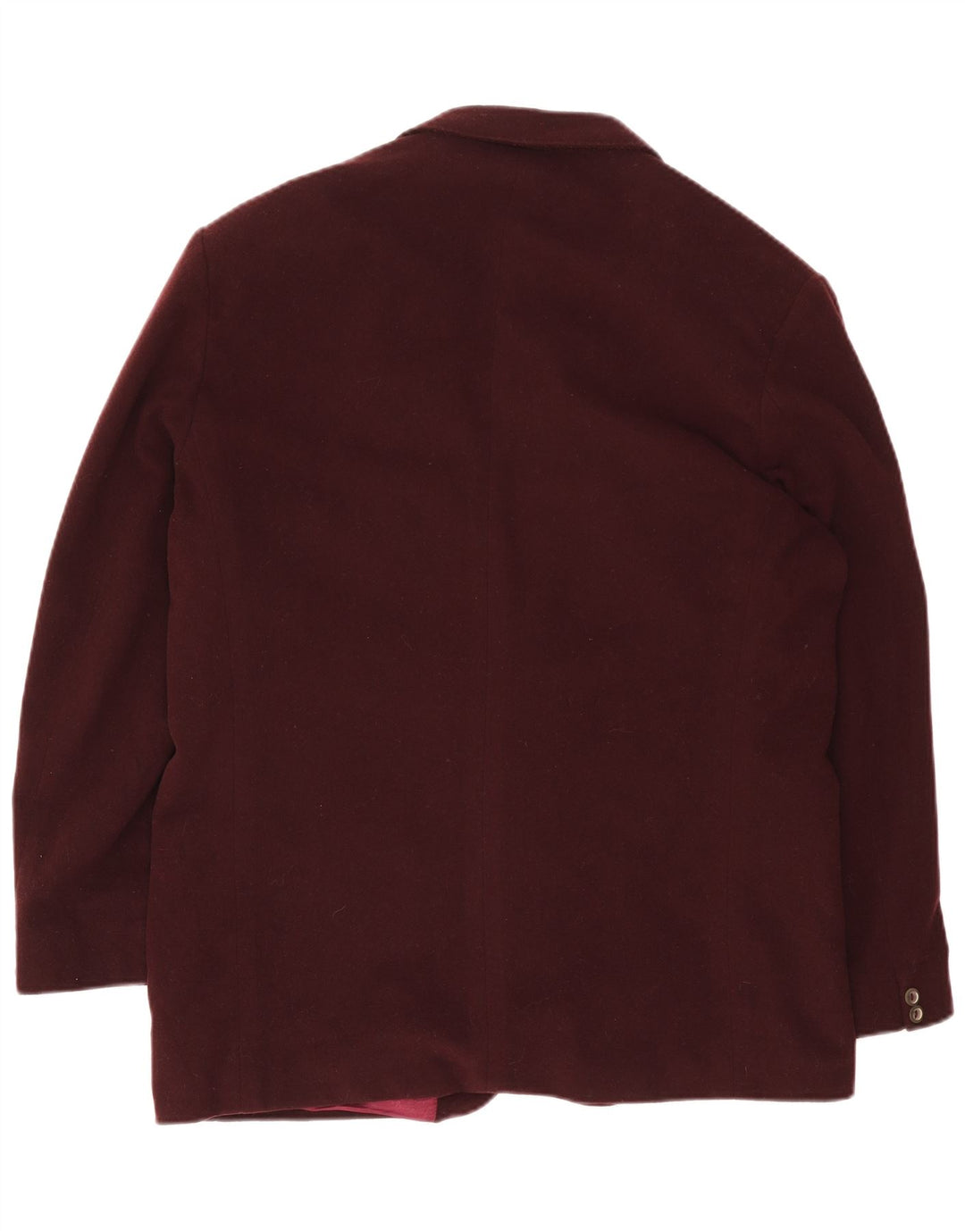 Męska marynarka zapinana na 2 guziki Yves Saint Laurent IT 54 2XL Burgundowa wełna