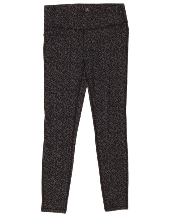Legginsy damskie PRANA UK 8 Small, szary, geometryczny nylon