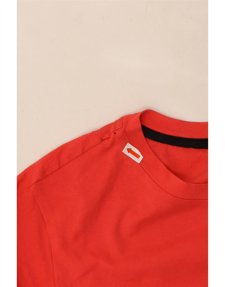 Damska koszulka z grafiką ADIDAS Top UK 14, średnia czerwień