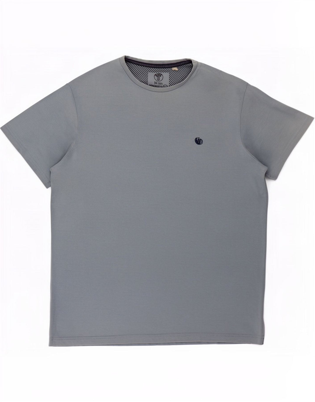 T-shirt męski Fat Face Top, średni niebieski, bawełniany