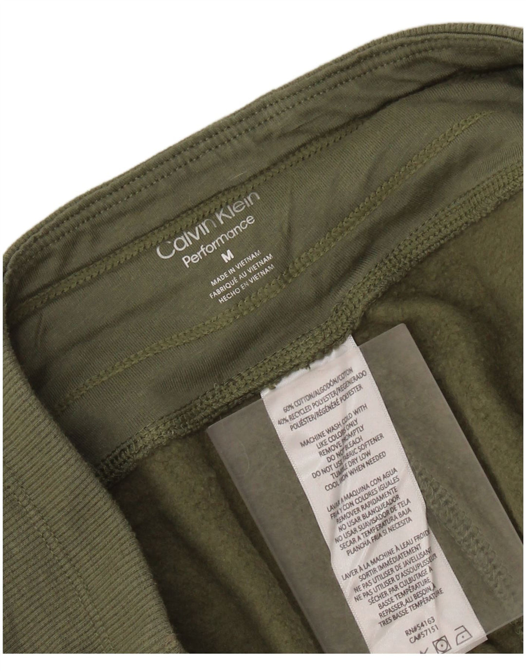 Damskie spodnie dresowe CALVIN KLEIN z grafiką Joggers UK 14 Medium Khaki