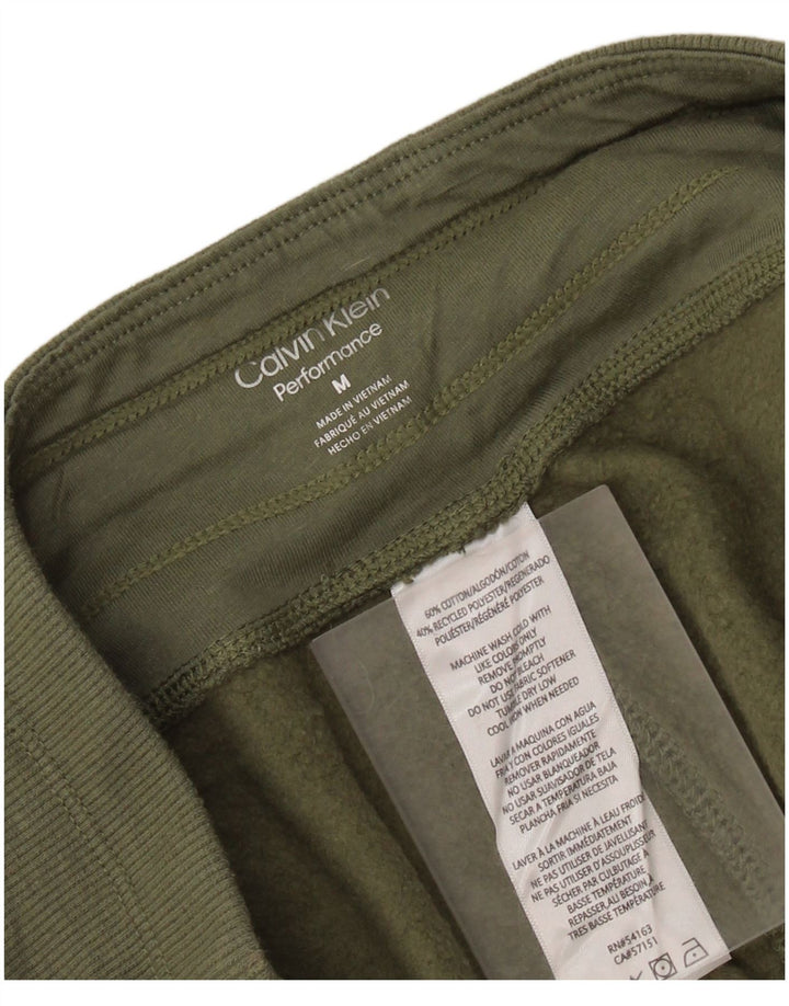 Damskie spodnie dresowe CALVIN KLEIN z grafiką Joggers UK 14 Medium Khaki