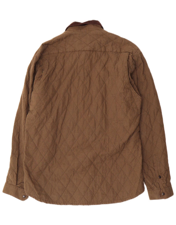 Męska pikowana kurtka Barbour UK 40, duża, bawełniana khaki
