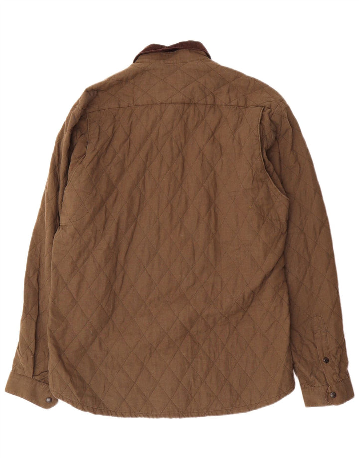 Męska pikowana kurtka Barbour UK 40, duża, bawełniana khaki