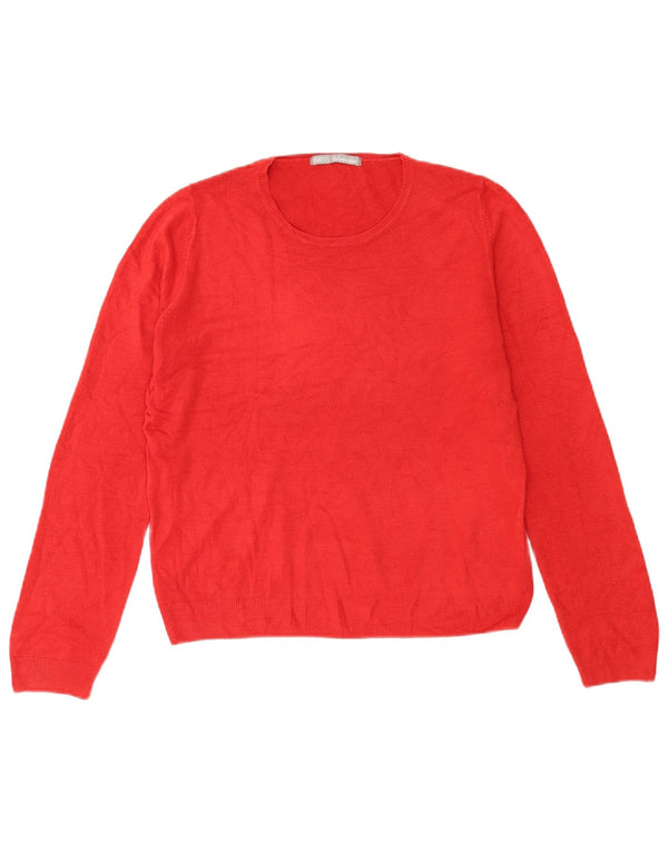 Marks & Spencer Damski sweter z okrągłym dekoltem, UK 14, duży czerwony