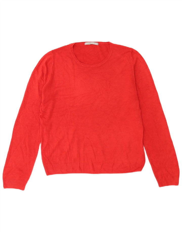Marks & Spencer Damski sweter z okrągłym dekoltem, UK 14, duży czerwony